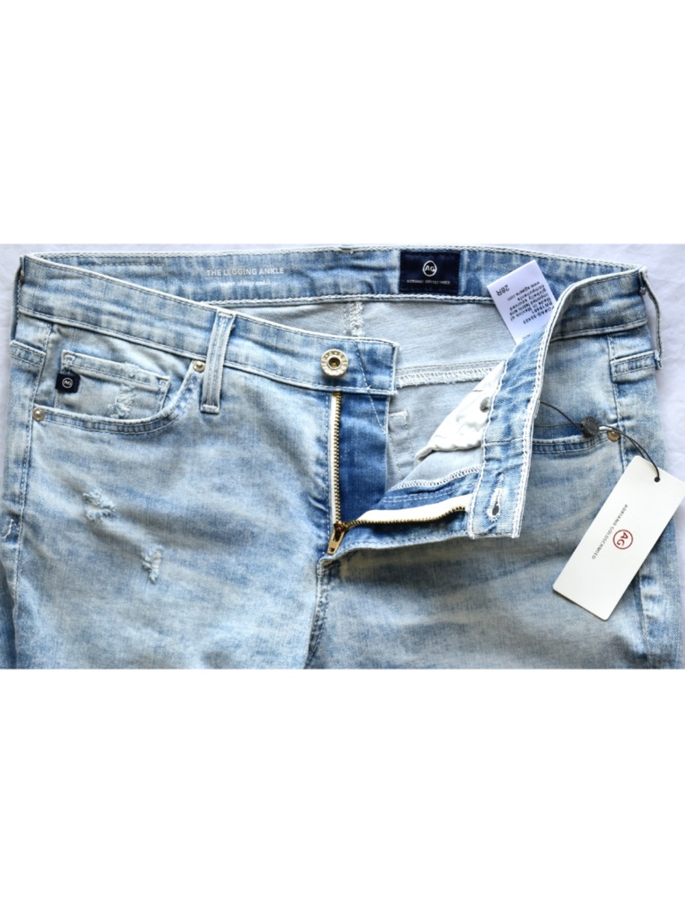 AG ADRIANO GOLDSCHMIED NWT LEGGING ANKLE SKINNY CHARMING JEAN. SIZE 28 - Picture 13 of 15